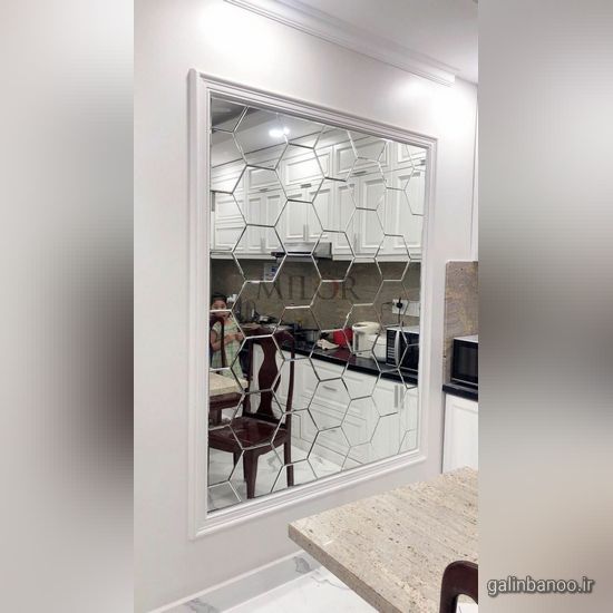 مدل آینه کاری روی دیوار 2023 - 1402