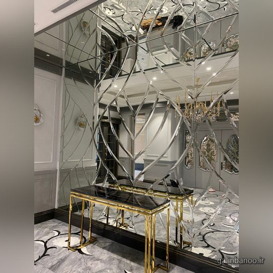 مدل آینه کاری روی دیوار 2023 - 1402