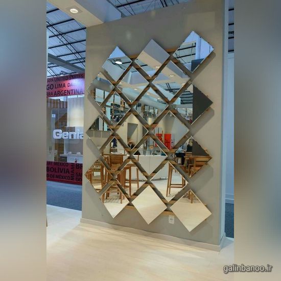 مدل آینه کاری روی دیوار 2023 - 1402