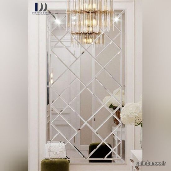 مدل آینه کاری روی دیوار 2023 - 1402
