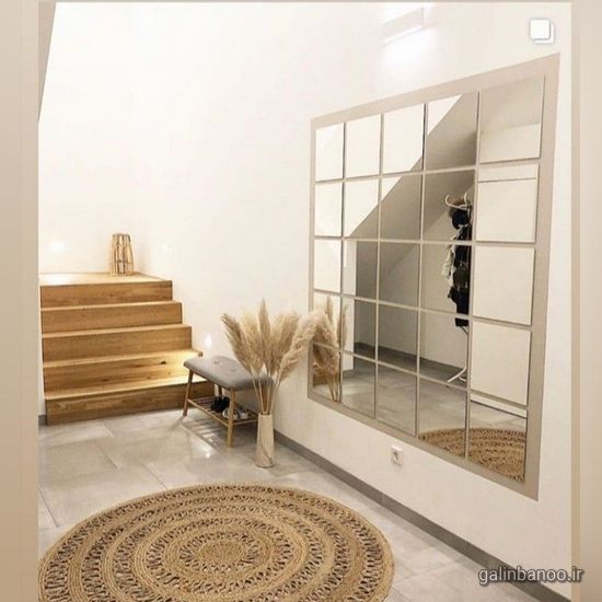 مدل آینه کاری روی دیوار 2023 - 1402