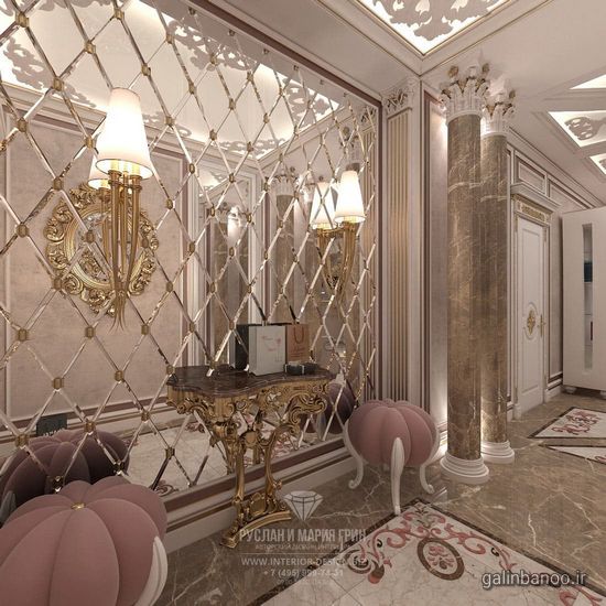 مدل آینه کاری روی دیوار 2023 - 1402