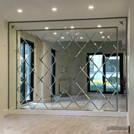 مدل آینه کاری روی دیوار 2023 - 1402
