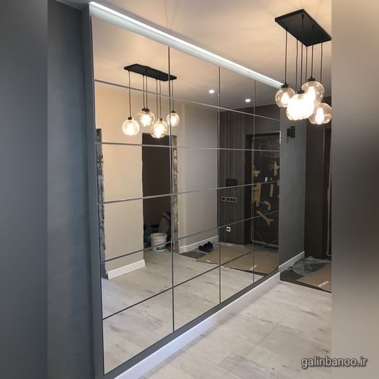 مدل آینه کاری روی دیوار 2023 - 1402