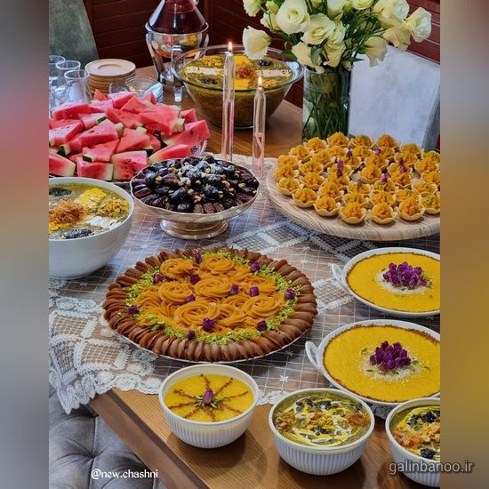 مدل تزیین سفره مهمانی 2023 - 1402