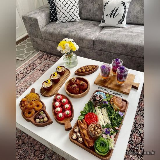 مدل تزیین سفره مهمانی 2023 - 1402