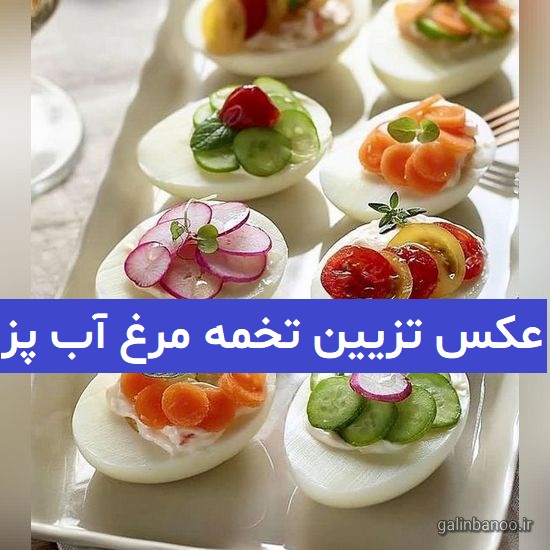 عکس تزیین تخمه مرغ آب پز 2023; ایده های خلاق و جالب