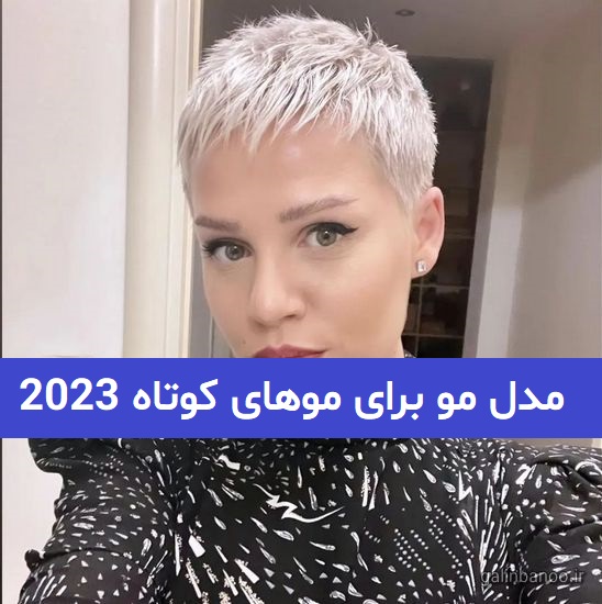 مدل مو برای موهای کوتاه 2023; برای انواع حالت صورت