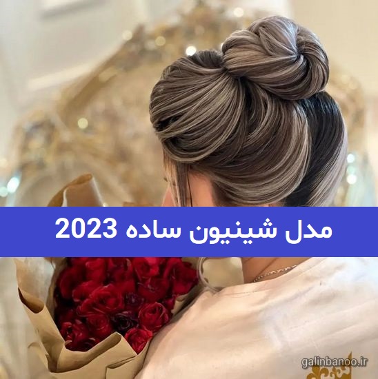 مدل شینیون ساده 2023; برای عروسی های تالار
