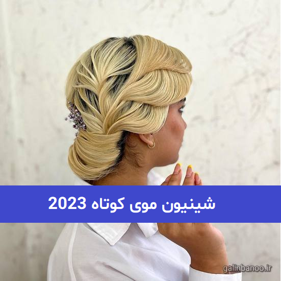 شینیون موی کوتاه 2023; برای موهای رنگ شده و نچرال