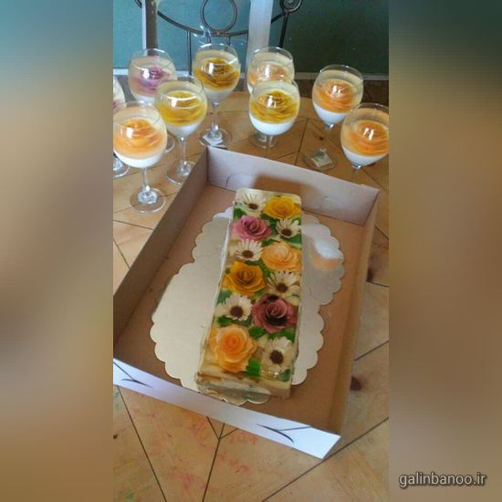 تزیین ژله ساده 2023; با اسمارتیز در جام و ظرف یکبار مصرف