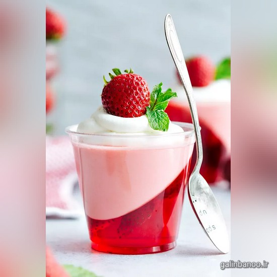 تزیین ژله ساده 2023; با اسمارتیز در جام و ظرف یکبار مصرف