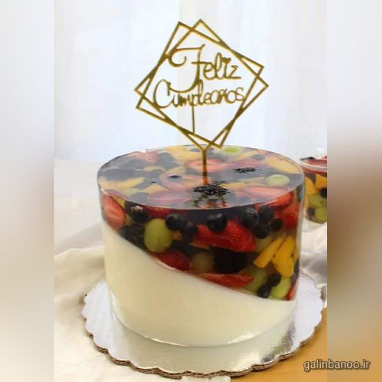 تزیین ژله ساده 2023; با اسمارتیز در جام و ظرف یکبار مصرف