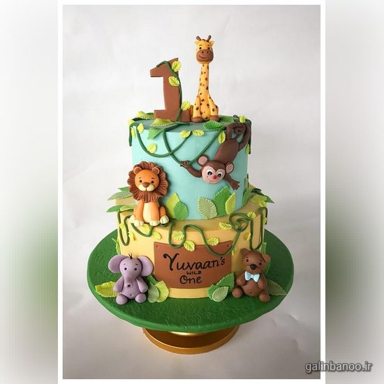 مدل کیک تولد پسرانه حیوان