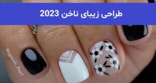 طراحی زیبای ناخن 2023; با ترکیب رنگ خفن