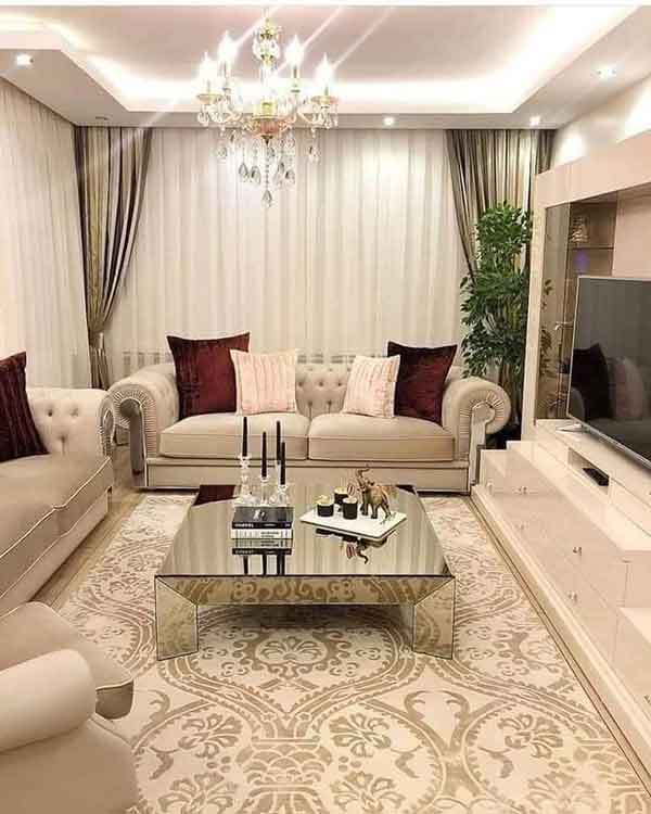 مدل پردهای جدید پذیرایی ساده 2023;