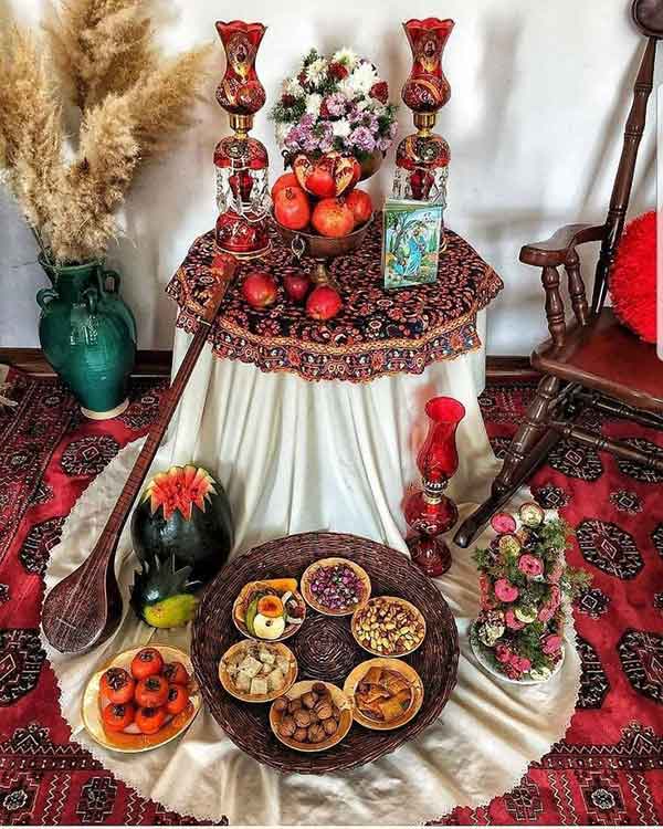50 تزیین شب یلدا ۱۴۰۲ جدید و متفاوت ویژه سال 1402 