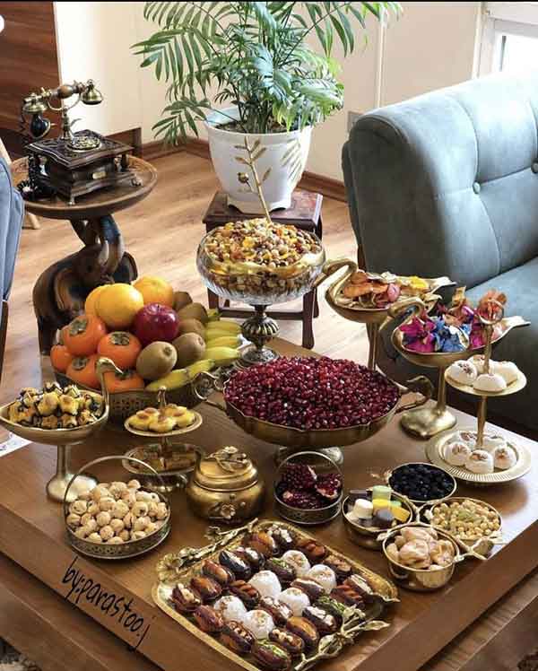 50 تزیین شب یلدا ۱۴۰۲ جدید و متفاوت ویژه سال 1402 