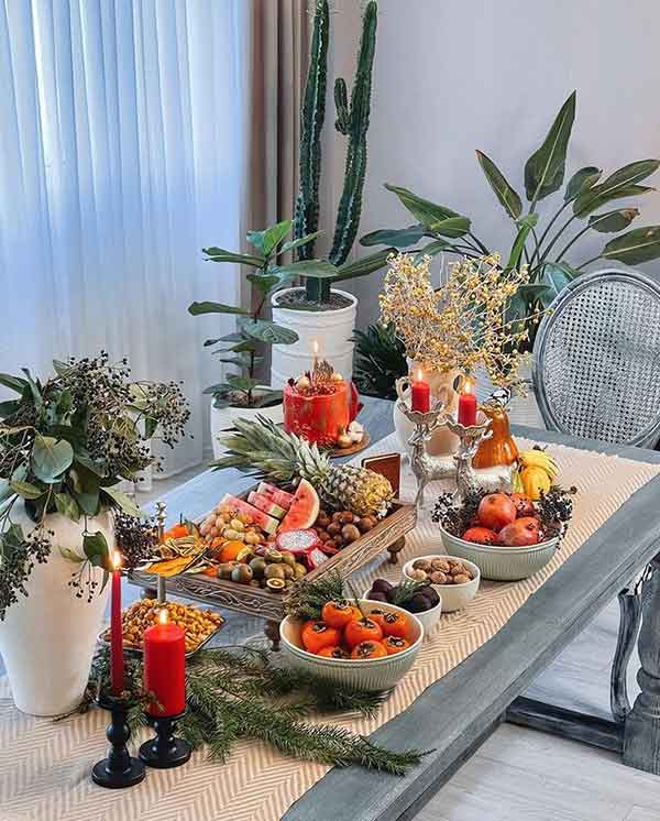 50 تزیین شب یلدا ۱۴۰۲ جدید و متفاوت ویژه سال 1402 
