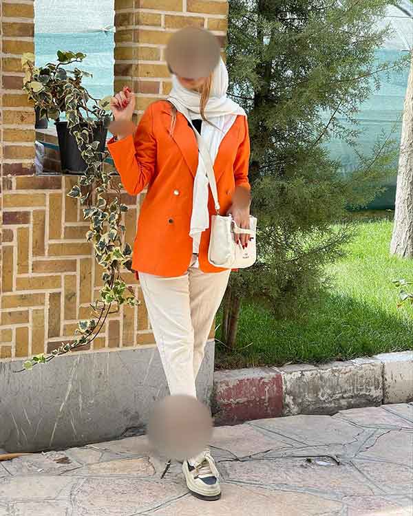 مدل مانتو نارنجی جدید و متفاوت ویژه سال 1402 (40 عکس)
