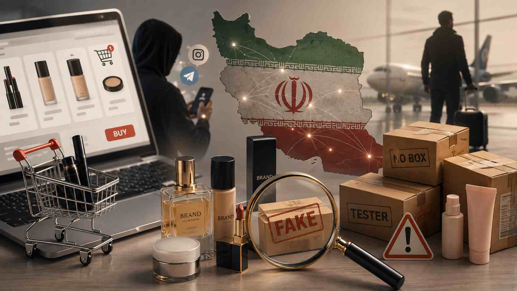 لوازم آرایشی تقلبی در ایران