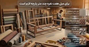 برای مبل هفت نفره چند متر پارچه لازم است
